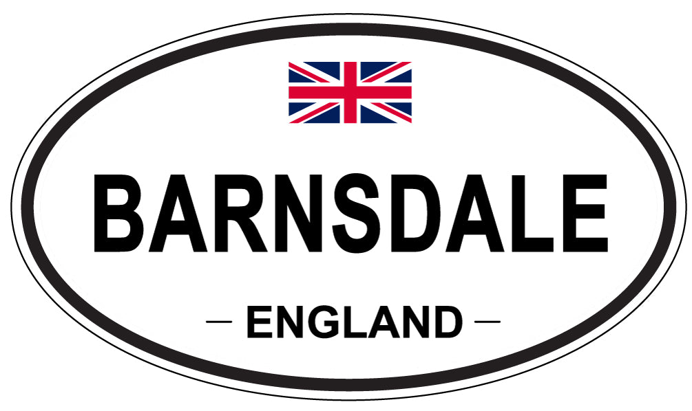 BARNSDALE, ENGLAND - Oval Sticker