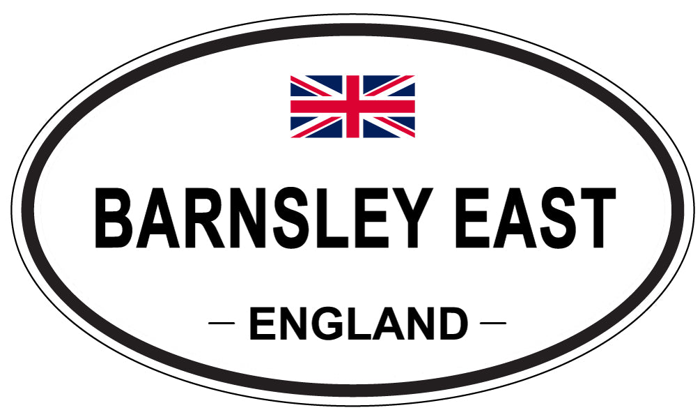 BARNSLEY EAST, ENGLAND - Oval Sticker