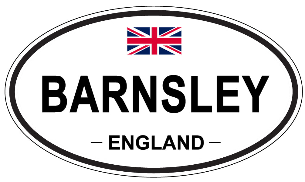 BARNSLEY, ENGLAND - Oval Sticker