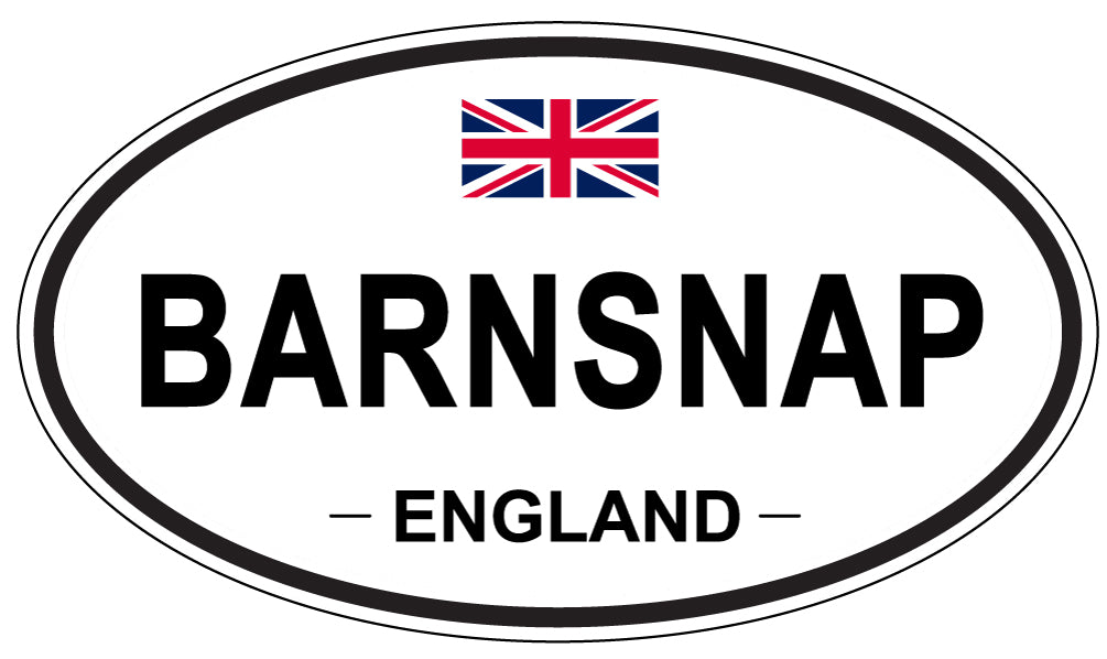 BARNSNAP, ENGLAND - Oval Sticker
