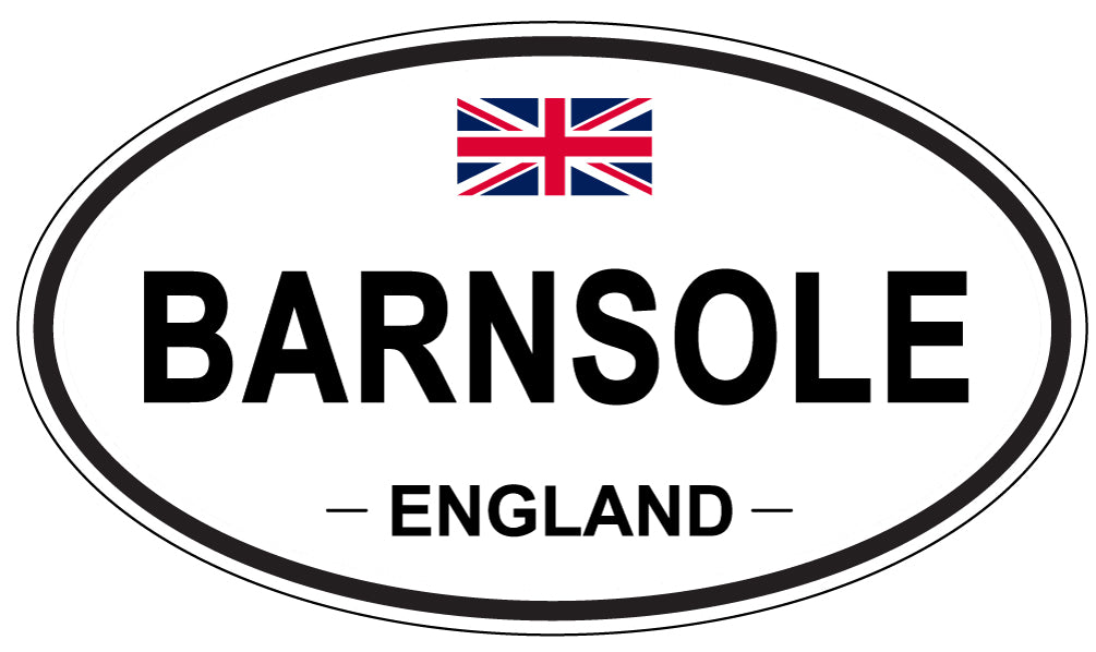 BARNSOLE, ENGLAND - Oval Sticker