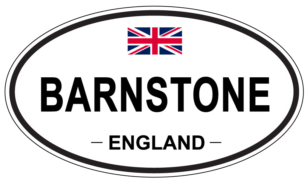 BARNSTONE, ENGLAND - Oval Sticker