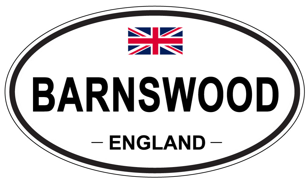 BARNSWOOD, ENGLAND - Oval Sticker