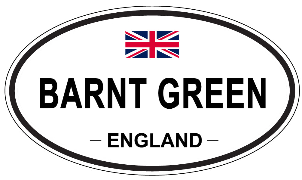 BARNT GREEN, ENGLAND - Oval Sticker