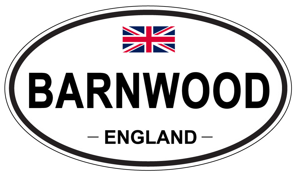 BARNWOOD, ENGLAND - Oval Sticker