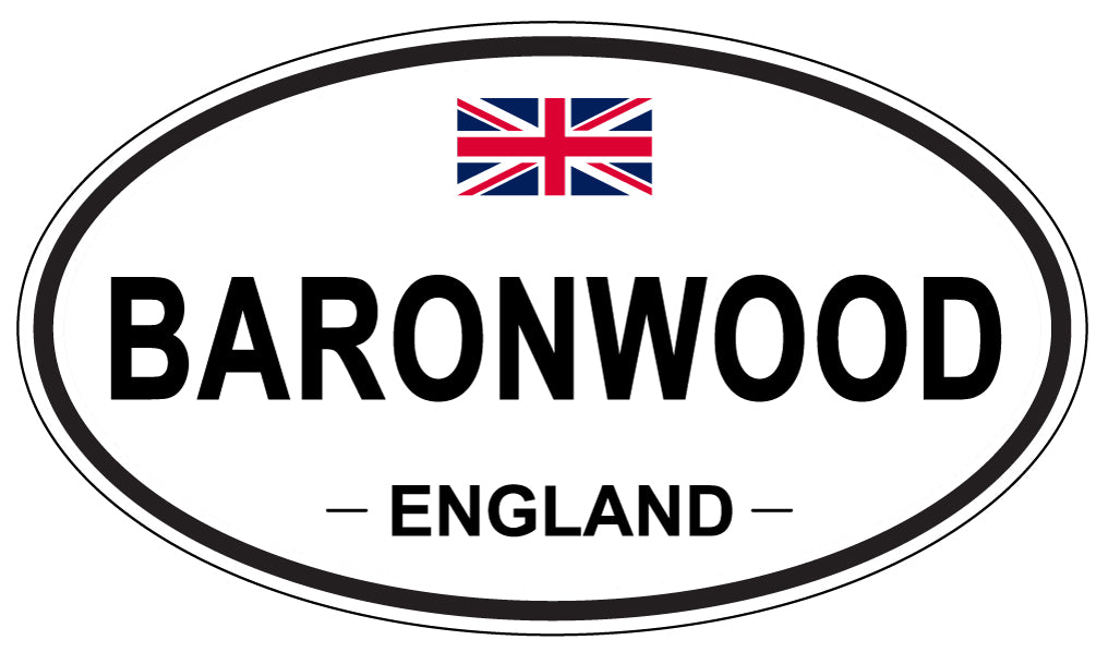 BARONWOOD, ENGLAND - Oval Sticker