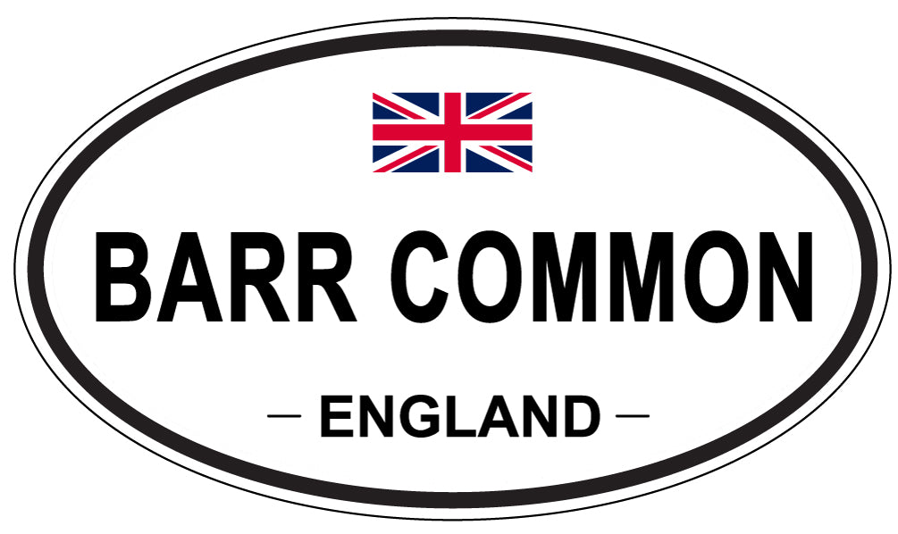 BARR COMMON, ENGLAND - Oval Sticker