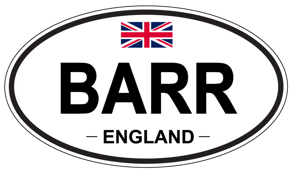 BARR, ENGLAND - Oval Sticker