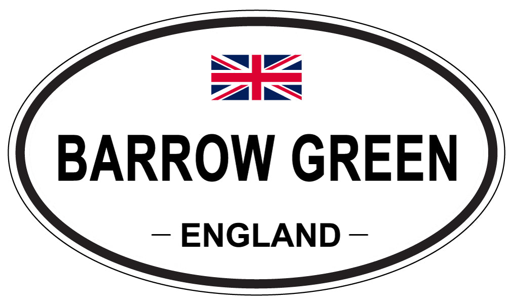 BARROW GREEN, ENGLAND - Oval Sticker