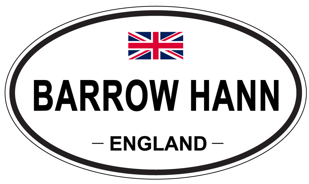 BARROW HANN, ENGLAND - Oval Sticker