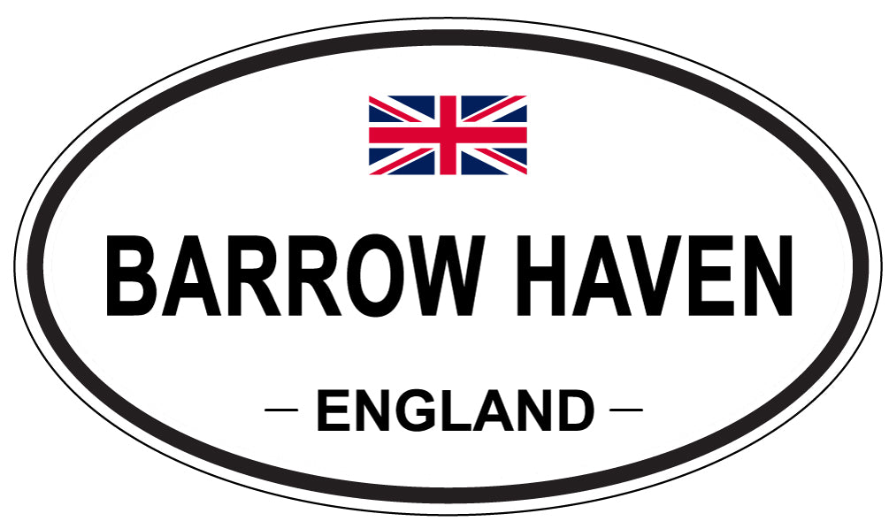 BARROW HAVEN, ENGLAND - Oval Sticker
