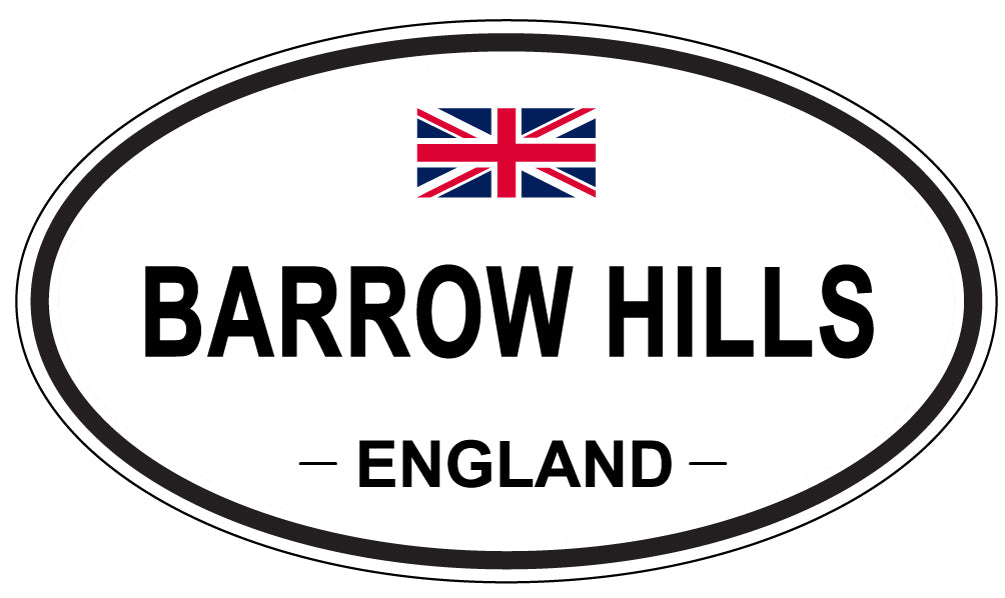BARROW HILLS, ENGLAND - Oval Sticker