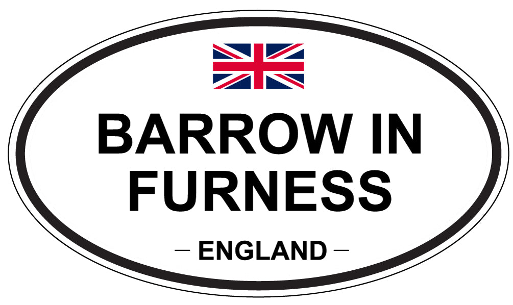 BARROW IN FURNESS, ENGLAND - Oval Sticker