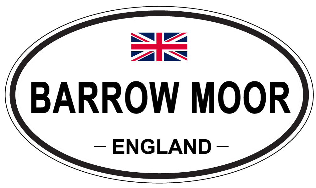 BARROW MOOR, ENGLAND - Oval Sticker
