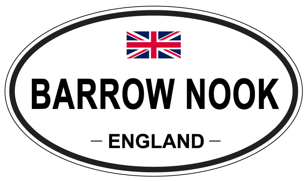 BARROW NOOK, ENGLAND - Oval Sticker
