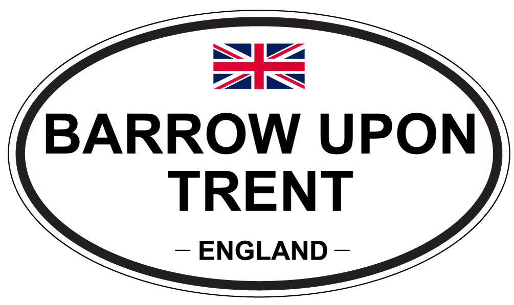 BARROW UPON TRENT, ENGLAND - Oval Sticker