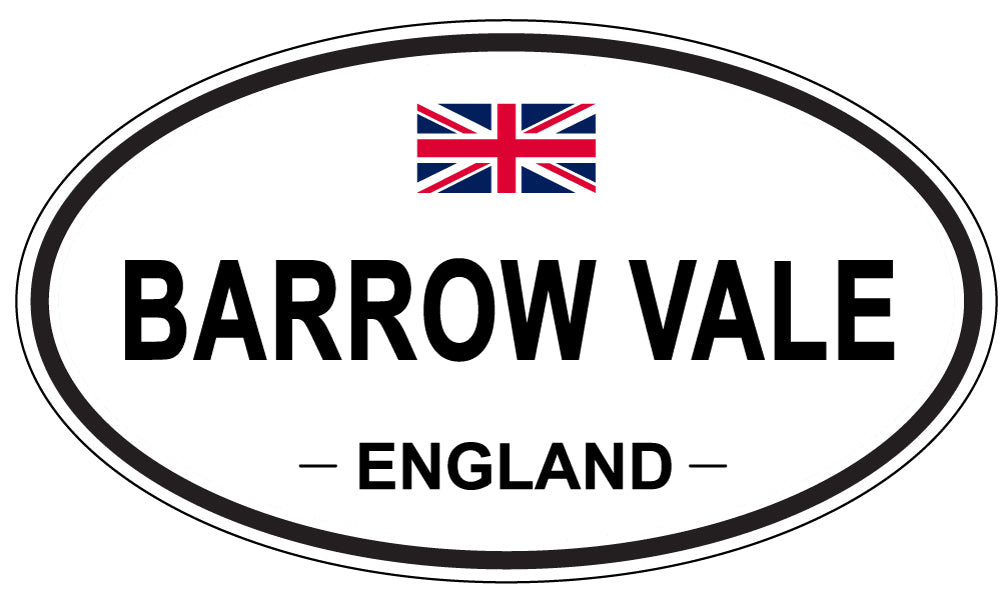 BARROW VALE, ENGLAND - Oval Sticker