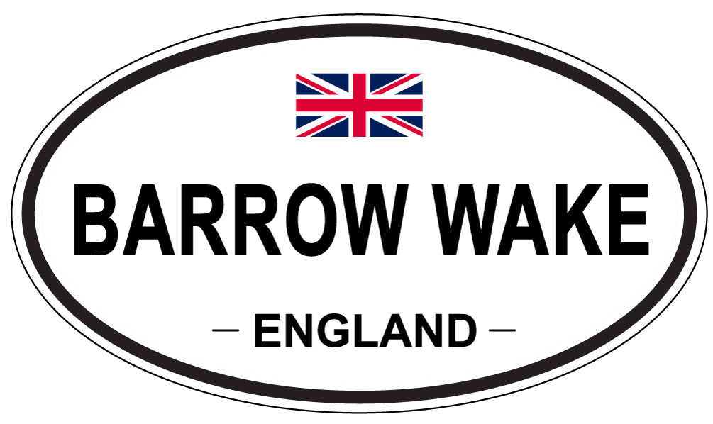BARROW WAKE, ENGLAND - Oval Sticker