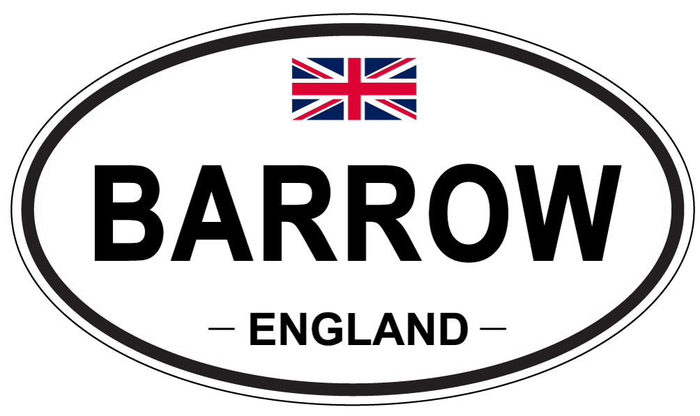 BARROW, ENGLAND - Oval Sticker