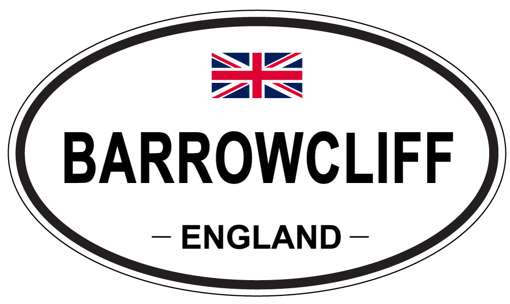 BARROWCLIFF, ENGLAND - Oval Sticker