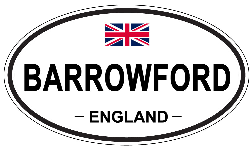 BARROWFORD, ENGLAND - Oval Sticker