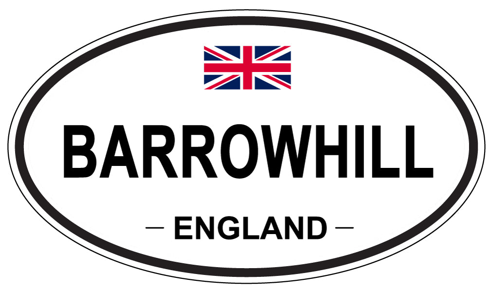 BARROWHILL, ENGLAND - Oval Sticker