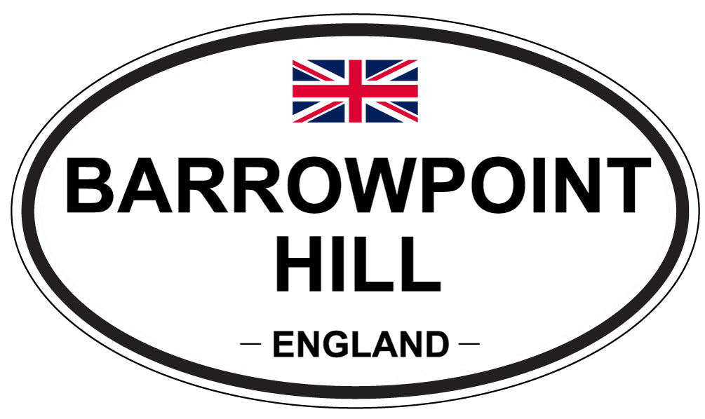 BARROWPOINT HILL, ENGLAND - Oval Sticker