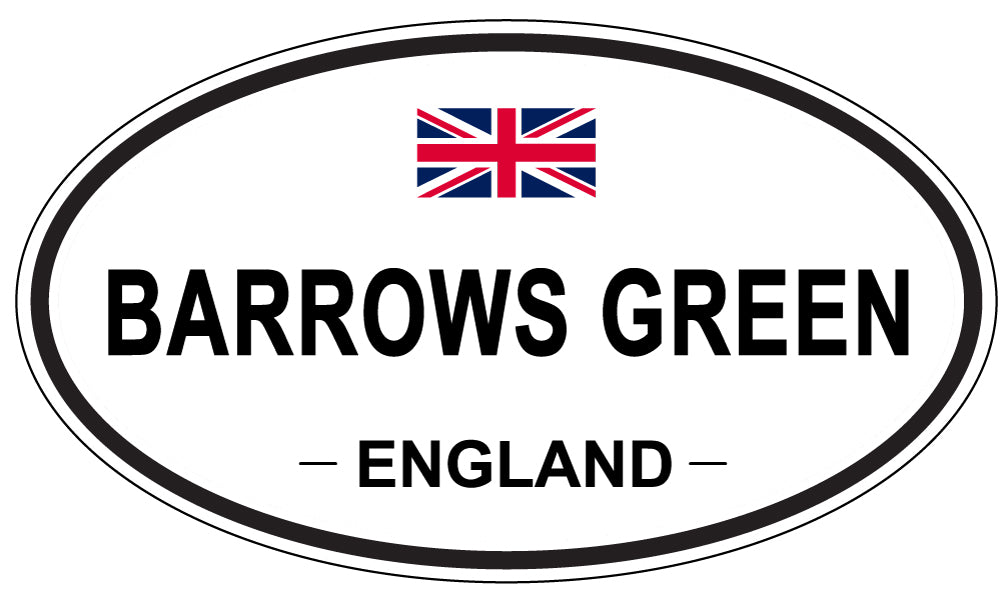 BARROWS GREEN, ENGLAND - Oval Sticker