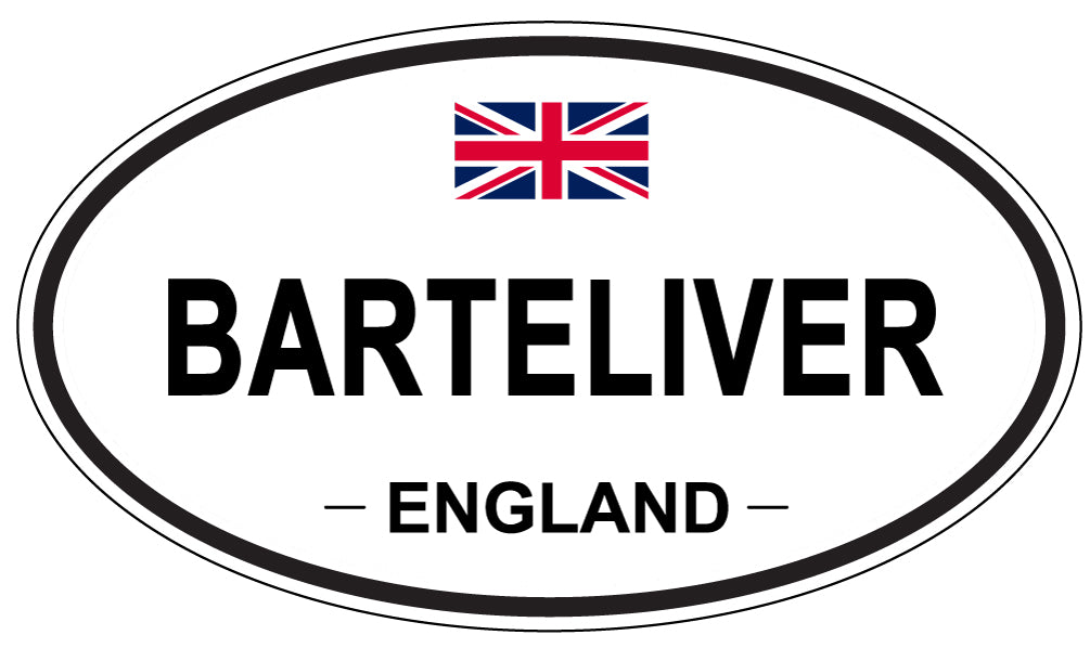 BARTELIVER, ENGLAND - Oval Sticker
