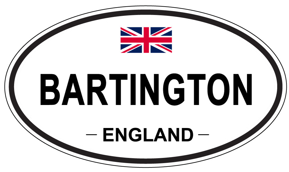 BARTINGTON, ENGLAND - Oval Sticker