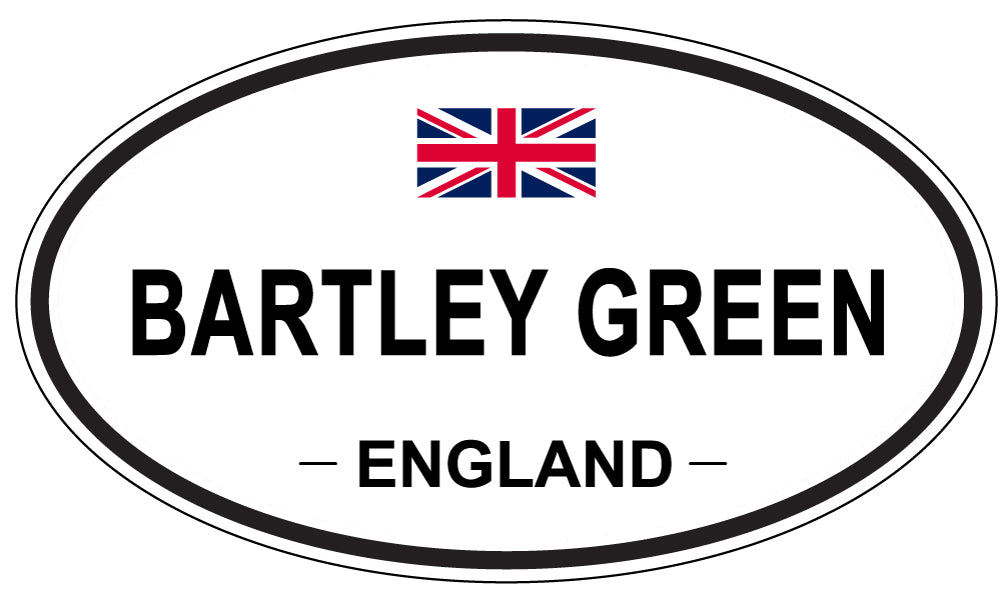 BARTLEY GREEN, ENGLAND - Oval Sticker