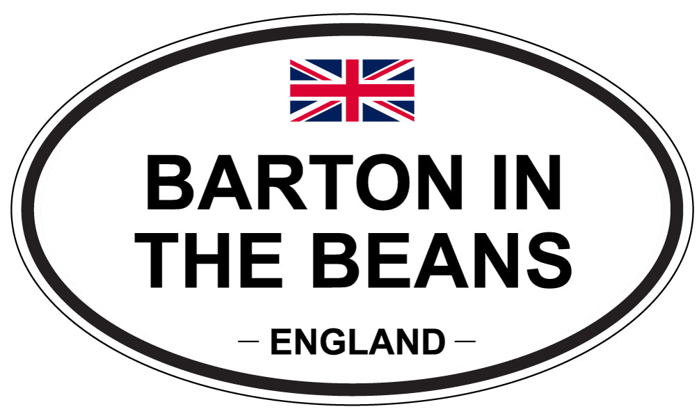 BARTON IN THE BEANS, ENGLAND - Oval Sticker