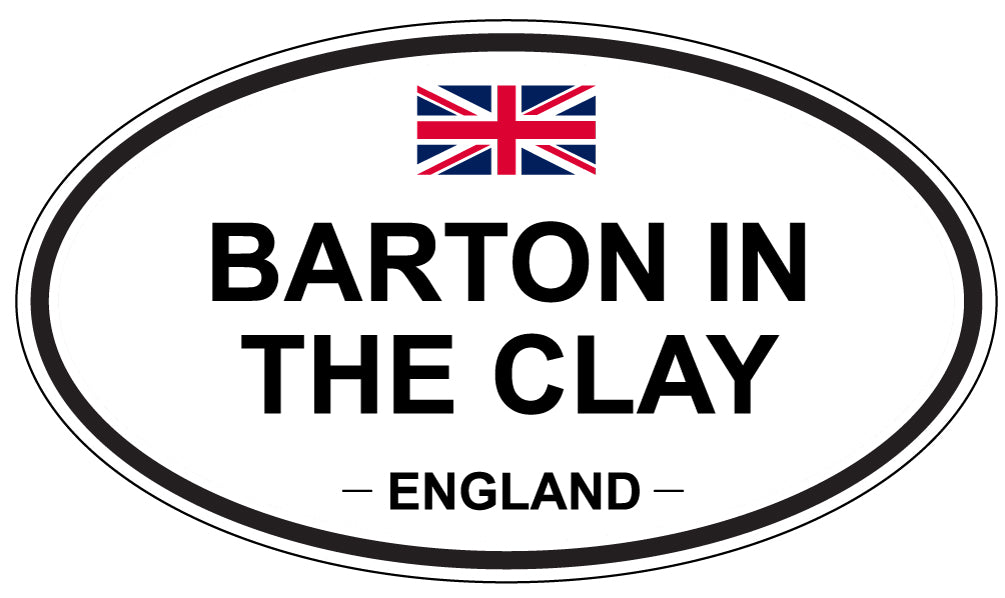 BARTON IN THE CLAY, ENGLAND - Oval Sticker