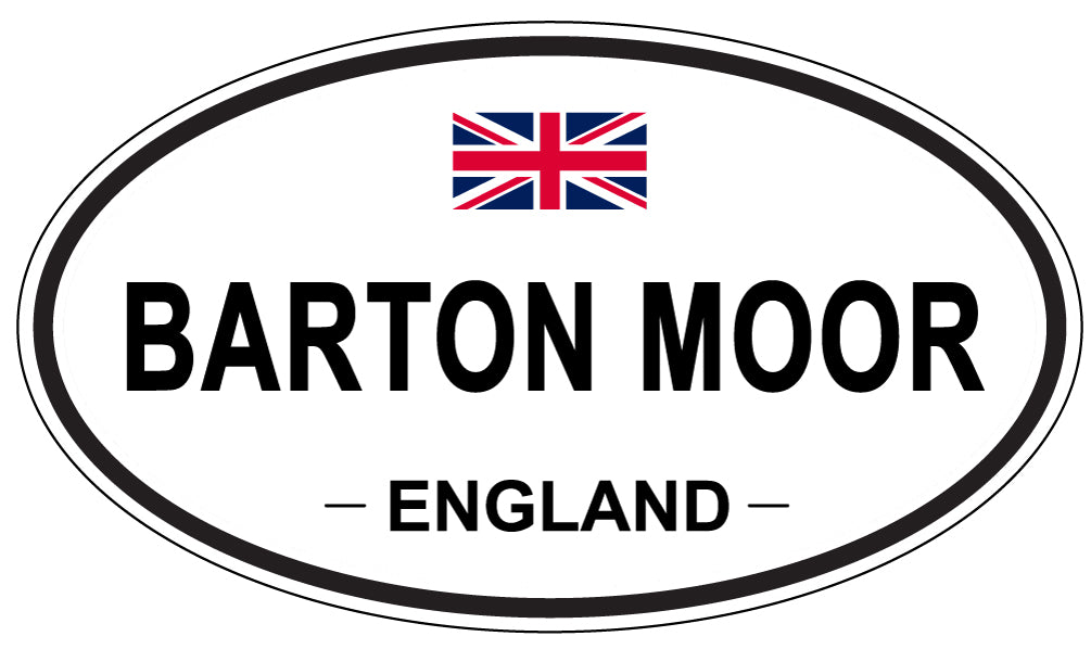 BARTON MOOR, ENGLAND - Oval Sticker