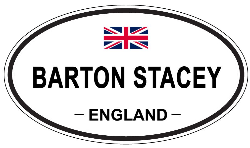 BARTON STACEY, ENGLAND - Oval Sticker