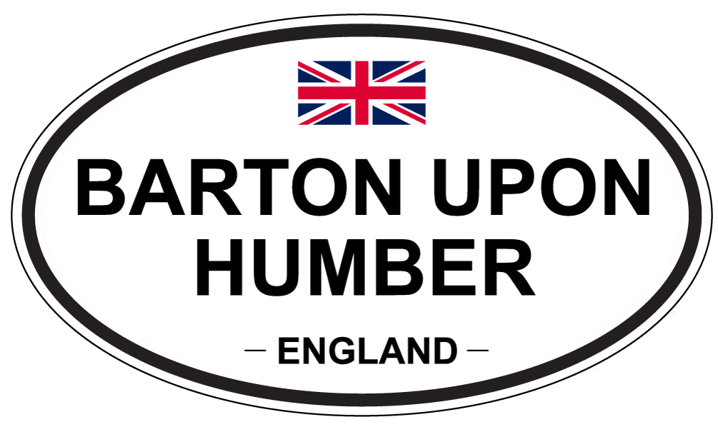 BARTON UPON HUMBER, ENGLAND - Oval Sticker