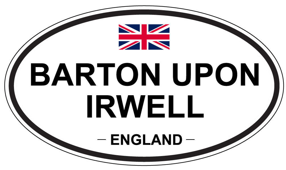 BARTON UPON IRWELL, ENGLAND - Oval Sticker