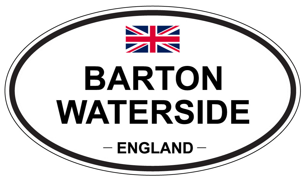 BARTON WATERSIDE, ENGLAND - Oval Sticker