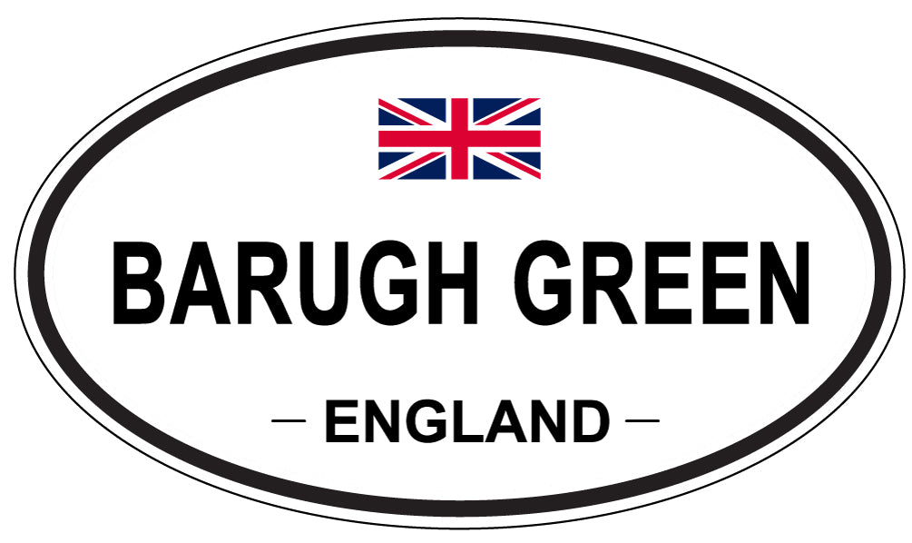 BARUGH GREEN, ENGLAND - Oval Sticker