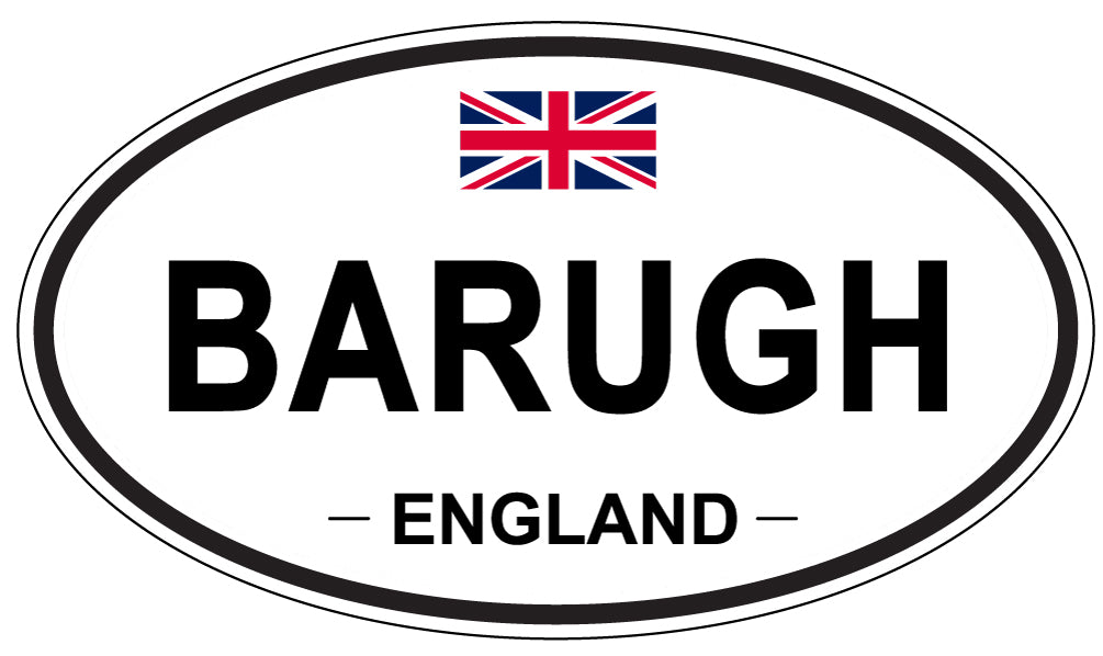 BARUGH, ENGLAND - Oval Sticker