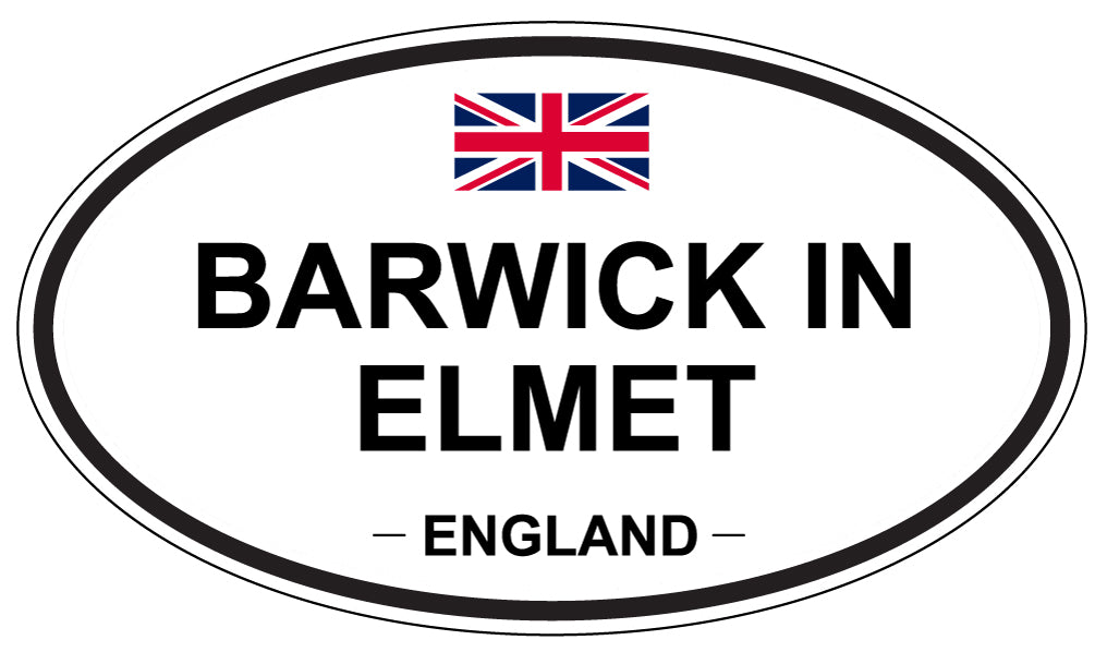 BARWICK IN ELMET, ENGLAND - Oval Sticker