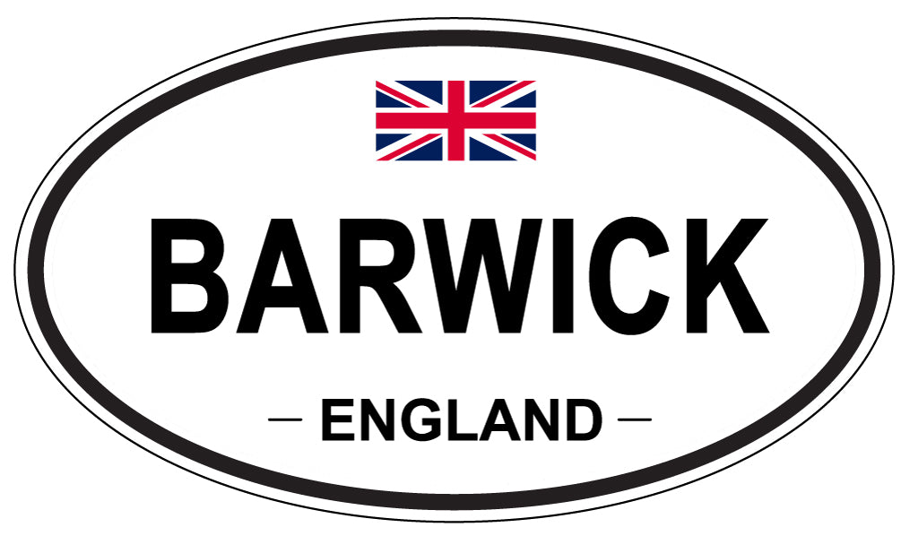 BARWICK, ENGLAND - Oval Sticker