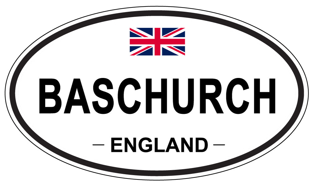 BASCHURCH, ENGLAND - Oval Sticker