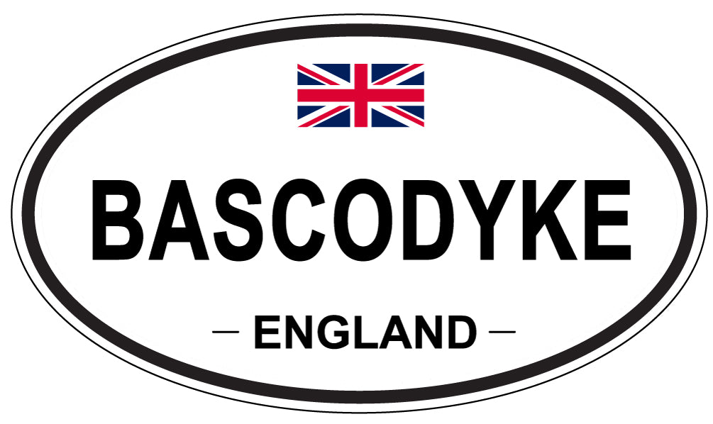 BASCODYKE, ENGLAND - Oval Sticker