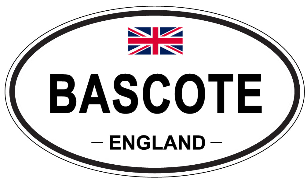 BASCOTE, ENGLAND - Oval Sticker