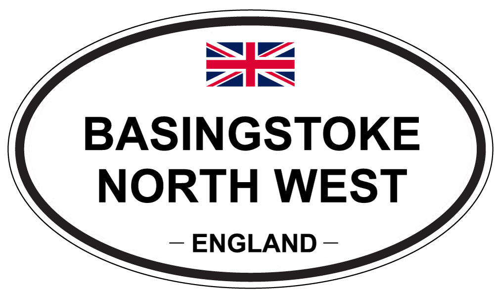 BASINGSTOKE NORTH WEST, ENGLAND - Oval Sticker