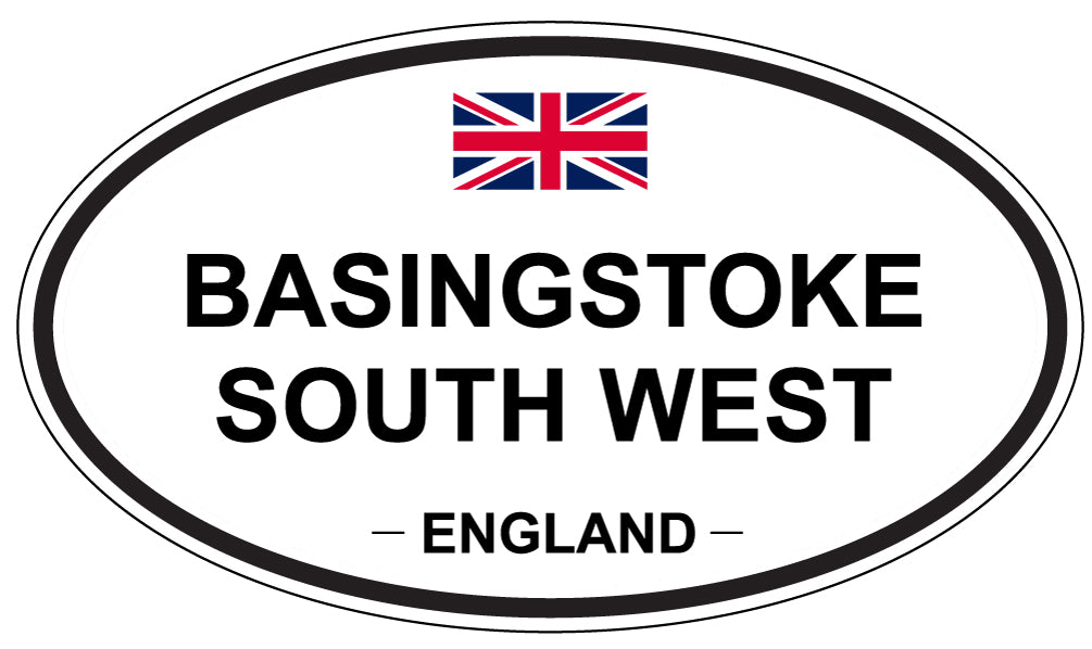 BASINGSTOKE SOUTH WEST, ENGLAND - Oval Sticker