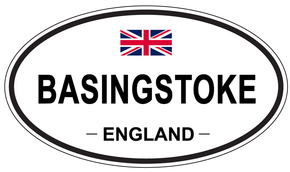 BASINGSTOKE, ENGLAND - Oval Sticker