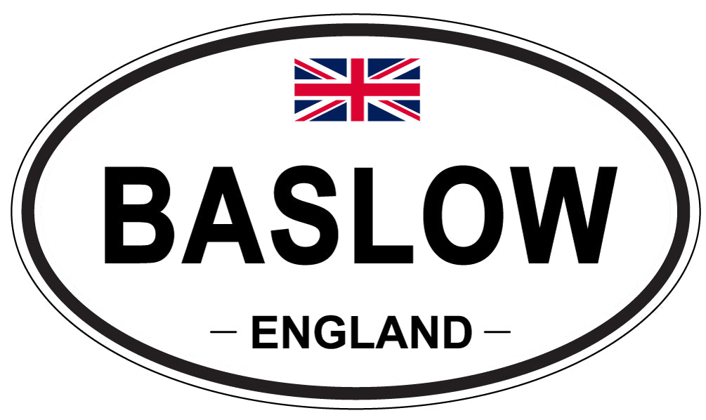 BASLOW, ENGLAND - Oval Sticker