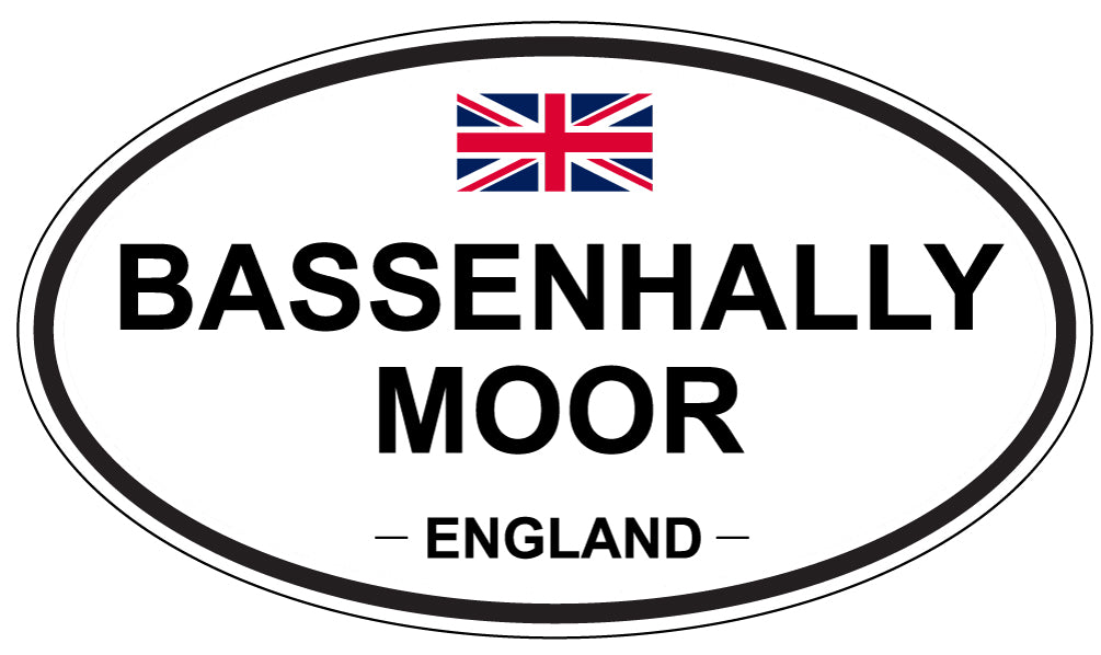 BASSENHALLY MOOR, ENGLAND - Oval Sticker